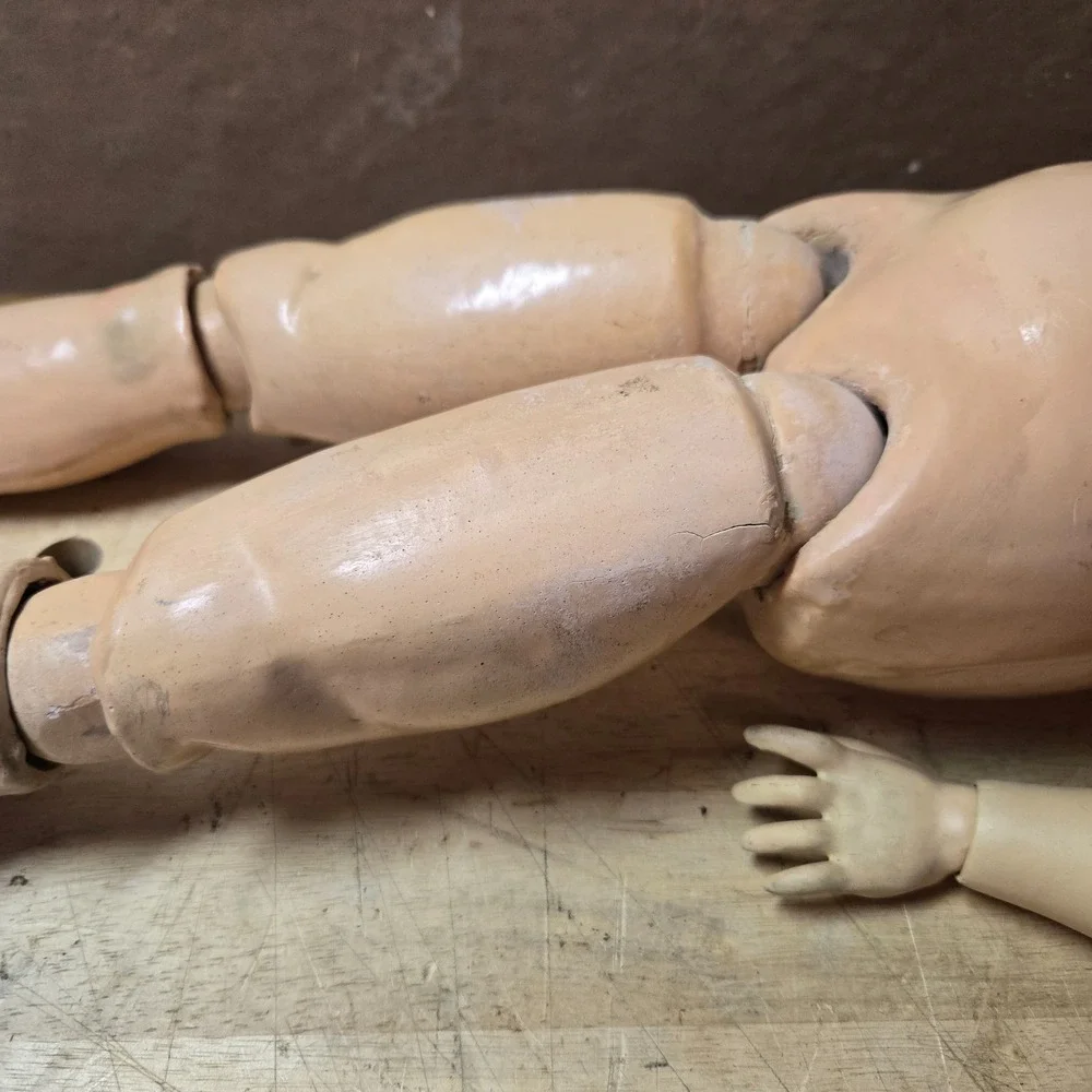 Antique Bisque CM Bergmann Doll Big Life Size 30